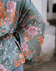bluzki kimonowe damskie Kimono Bloom turkus SHORT 6