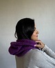 czapki damskie Balaclava fiolet 3
