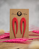 kolczyki z masy plastycznej Kolczyki Ami - czerwone 1
