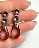 kolczyki swarovski Antique Pink, kolczyki z kryształami Swarovskieg 3