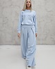 komplety damskie Sarai wygodny komplet bluza i szerokie spodnie z zakładkami Baby blue 5