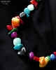 korale Boho style naszyjnik bajecznie kolorowy Uroczy prezent  handmade 1
