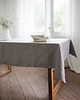 obrusy i serwetki Lniany obrus z listwą  heavy linen TRUE GRAY 3