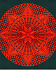 Ozdoby na ścianę RED shadow dreams (Kurpie art-cut-out) 1