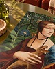 plakaty Plakat Fine Art giclee kolaż DAMA Z T.REXEM 3