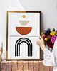 plakaty Plakat Geometria black red 4