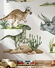 naklejki ścienne do pokoju dziecka Naklejki na ścianę Dinozaury - Triceratops, Stygimoloch i Raptor A211 4