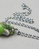 srebrne naszyjniki Zielone jabłuszko naszyjnik 5