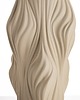 wazony Wazon porcelanowy 35,5x17,5x17,5 cm TWISSTIE beżowy 1