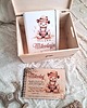 Chrzest - inne ZESTAW MIŚ W KAPELUSZU z dedykacją, prezent na Chrzest, roczek, narodziny 3