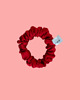 gumki do włosów Gumka jedwabna, scrunchie, frotka flame red MINI 5