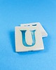 magnesy Ceramiczny magnes, niebieska literka U 1
