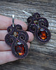 kolczyki soutache Czekoladowe kolczyki soutache 6