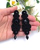 kolczyki soutache Kolczyki sutasz czarne Keira wieczorowe długie eleganckie z kryształkami 1