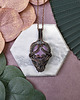 wisiory Miedziany wisiorek wire wrapping z purpurytem #447 1