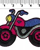 naszywki na ubrania Naszywka naprasowanka MOTOR MOTOCYKL termoprzylepna haft 6,4x4,3cm 1