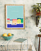 plakaty Kopenhaga Dania - kolorowe kamienice Nyhavn - plakat fine art 5