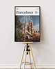 plakaty Minimalistyczny plakat Barcelona Hiszpania - Do salonu, sypialni, biura 3