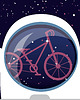 obrazy i plakaty do pokoju dziecięcego PLAKAT Bike Space / Przestrzeń ROWEROWA 30x40 cm 2