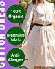 sukienki maxi damskie Luźna sukienka z muślinu jasno brzoskwiniowa BOHO 1