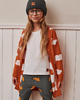 swetry dla dziewczynki Sweter dziecięcy SKY orange 7