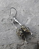 kolczyki wire wrapping Surowe piryty - kolczyki 1