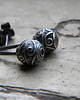 kolczyki wire wrapping Bogato zdobione kule  3
