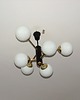 lampy wiszące Modernistyczny żyrandol, lata 70 1