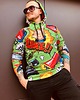 bluzy męskie Męska Bluza Expres Zamek DR.CROW Komiks Green 4