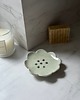 mydelniczki Ceramiczna Mydelniczka Kwiat Syrenia Zieleń 1