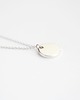 naszyjniki - inne Rhodium Plated Round Tag Necklace 3
