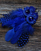 kolczyki soutache Kolczyki soutache z piórkami 2