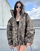kurtki damskie Kurtka typu bomber oversize collar camo 3