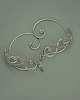 nausznice Nausznice zausznice oryginalne kolczyki zielony perydot wire wrapping 1