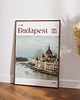 plakaty Minimalistyczny plakat Budapeszt Węgry  - Do salonu, sypialni, biura 1