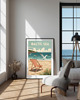 plakaty PLAKAT retro Morze BAŁTYCKIE ilustracja plaża morski 6
