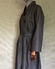 płaszcze damskie Kimono długie jeans z paskiem oko patchwork frędzle. 4