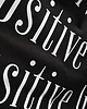 torby na zakupy Bardzo duża bawełniana torba czarna z afirmacją POSITIVE VIBES MIND LIFE 1
