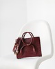 torebki do ręki BOW BAG - skórzana torebka - bordowa 4