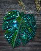 wisiory Monstera-  zielony wisior 1