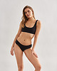 biustonosze damskie Bralet Brigitte z organicznej bawełny GOTS basic black 1