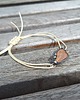 bransoletki wire wrapping Kwarc na lato  - bransoletka sznurkowa 2