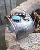 bransoletki wire wrapping Szarość, niebieskość - bransoletka regulowana 1