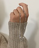 chokery Srebrny choker z perełkami i cyrkoniami 2