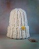 czapki damskie Wełniana czapka zimowa peruvian WOOLY off white 1