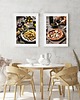 fotografia DWA PLAKATY do kuchni włoskie jedzenie pizza pasta 3