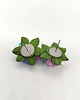 kolczyki z masy plastycznej Kolczyki sztyfty kwiaty handmade stokrotka niezapominajka jagoda 2