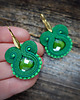 kolczyki soutache Zielone  kolczyki soutache 3