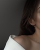 kolczyki swarovski Złote kolczyki Swarovski kuleczki z białymi perłami 8