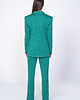 komplety damskie Zielony garnitur w geometryczne wzory 6